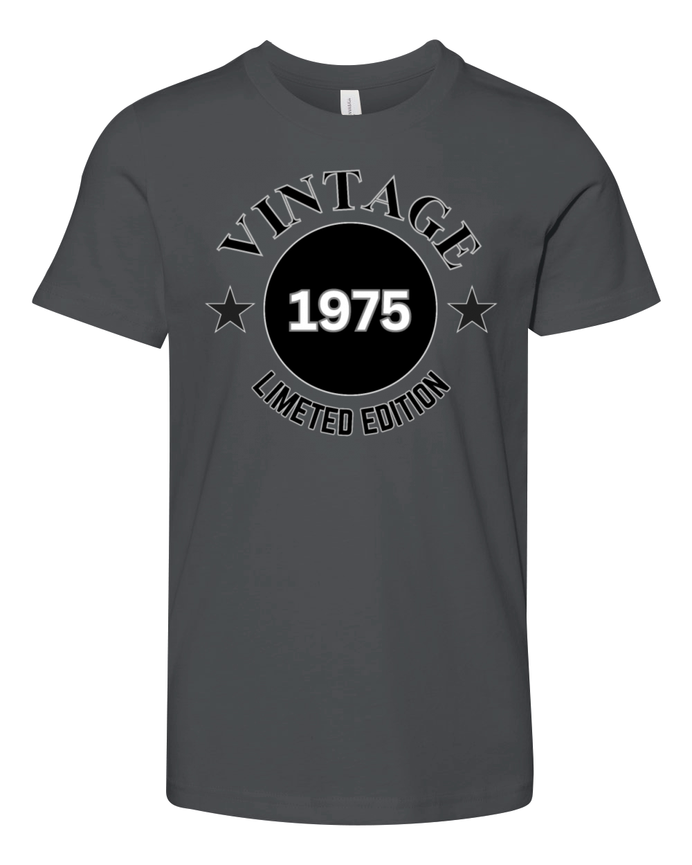 49 Year Old Vintage 1975 Limited Edition Youth Unisex Jersey Tee