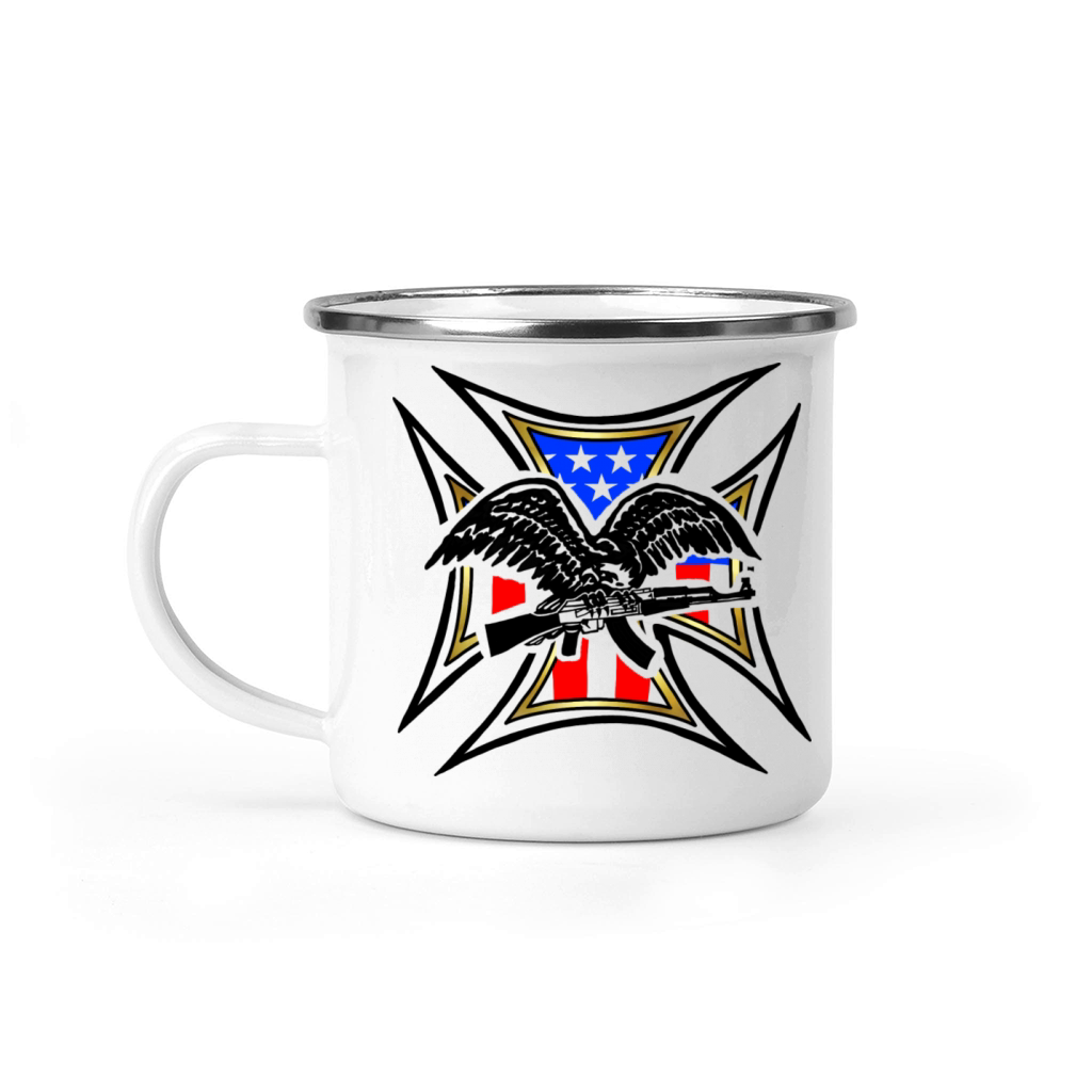 Eagle Tshirt Vintage Camping Mug