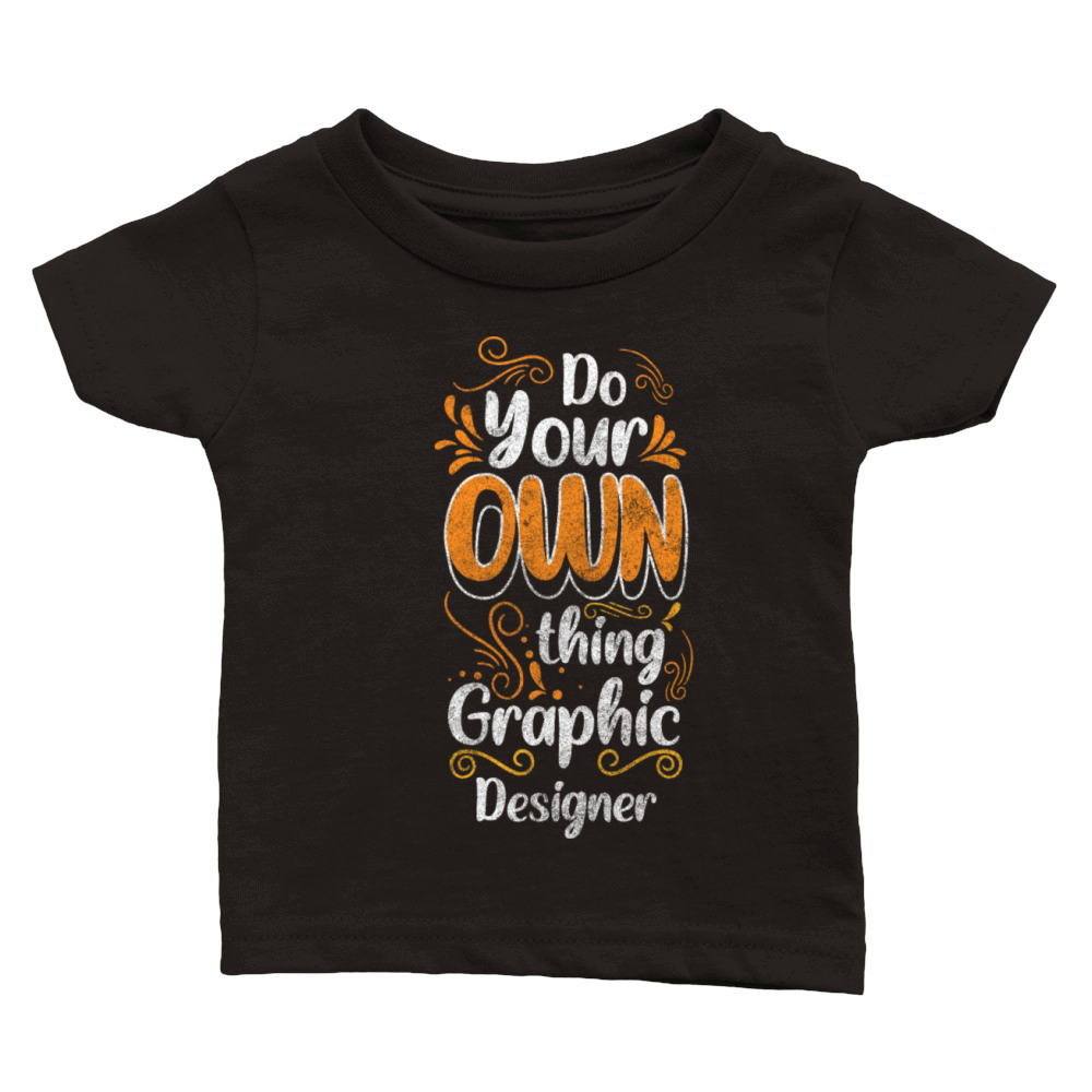 Illustrator Graphics Painter Design Classic Baby Crewneck T-shirt