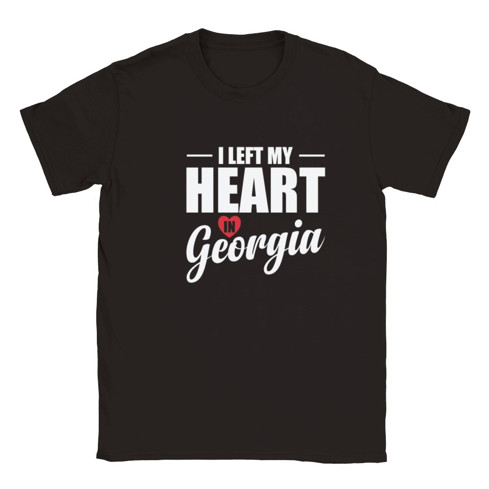 Georgia I Left my Heart in Georgia USA America Classic Kids Crewneck T-shirt