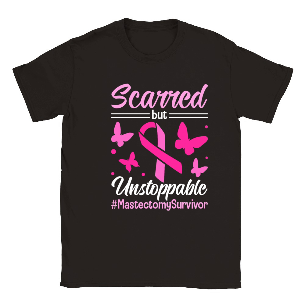 Mastectomy Cancer Survivor Empowerment Design for Classic Kids Crewneck T-shirt