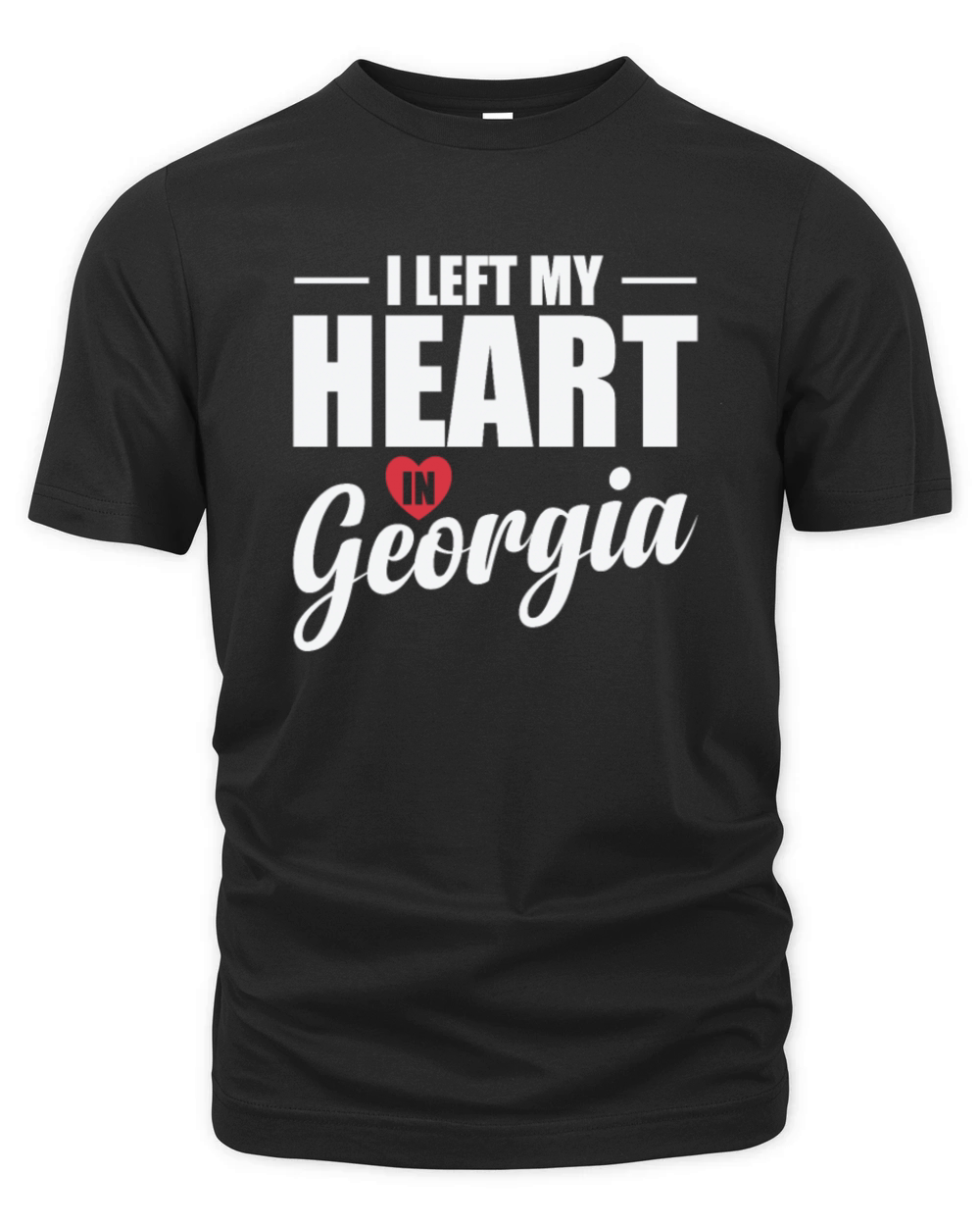 Georgia I Left my Heart in Georgia USA America Organic Unisex T-shirt