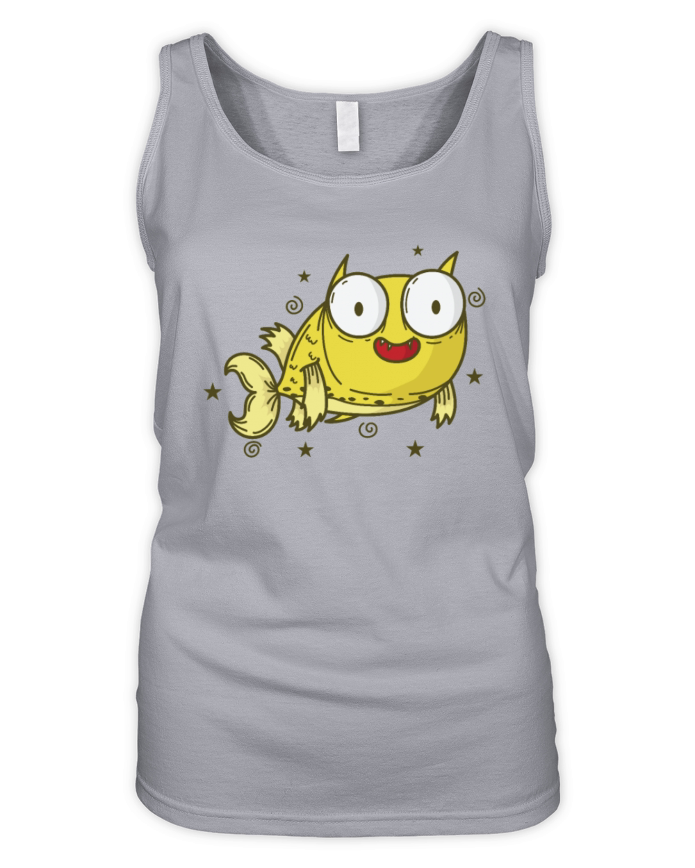 Cowfish with big Eyes Sea or Aquarium Organic Women's Tank Top