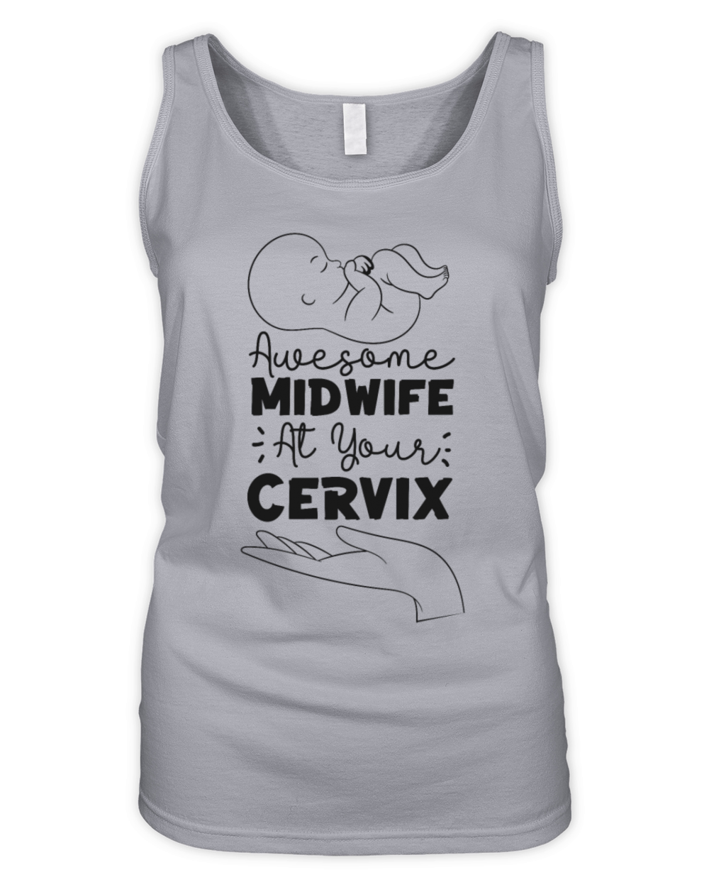 Nurse Midwife Birth Worker Pun Organic Women's Tank Top