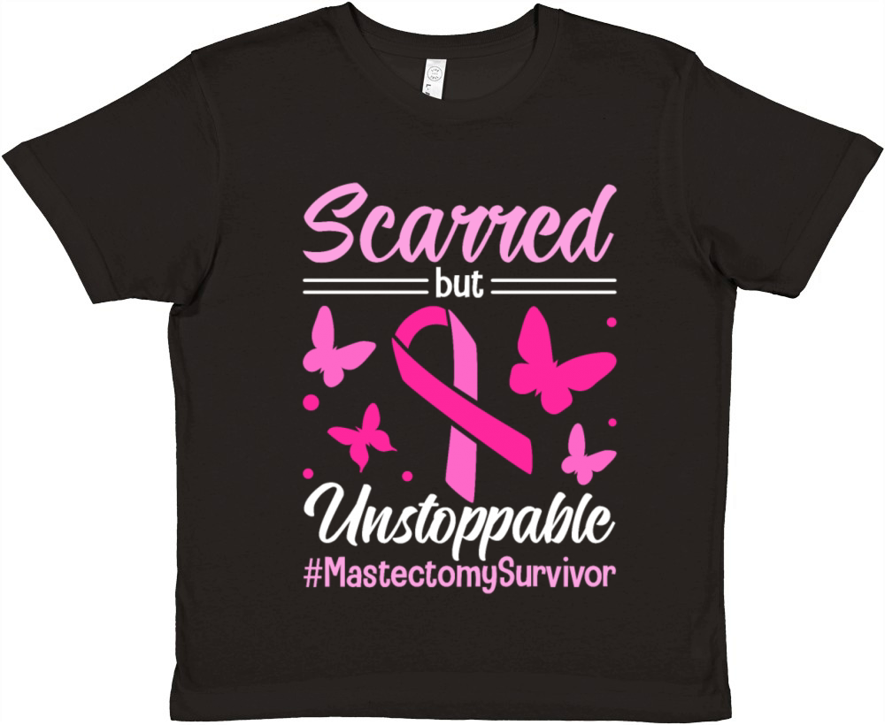 Mastectomy Cancer Survivor Empowerment Design for Premium Kids Crewneck T-shirt