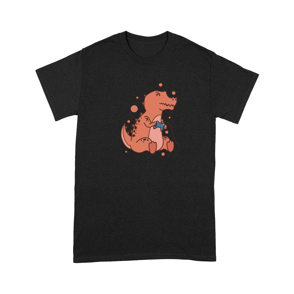 small T-Rex Dino with Controller Reptile Premium T-shirt