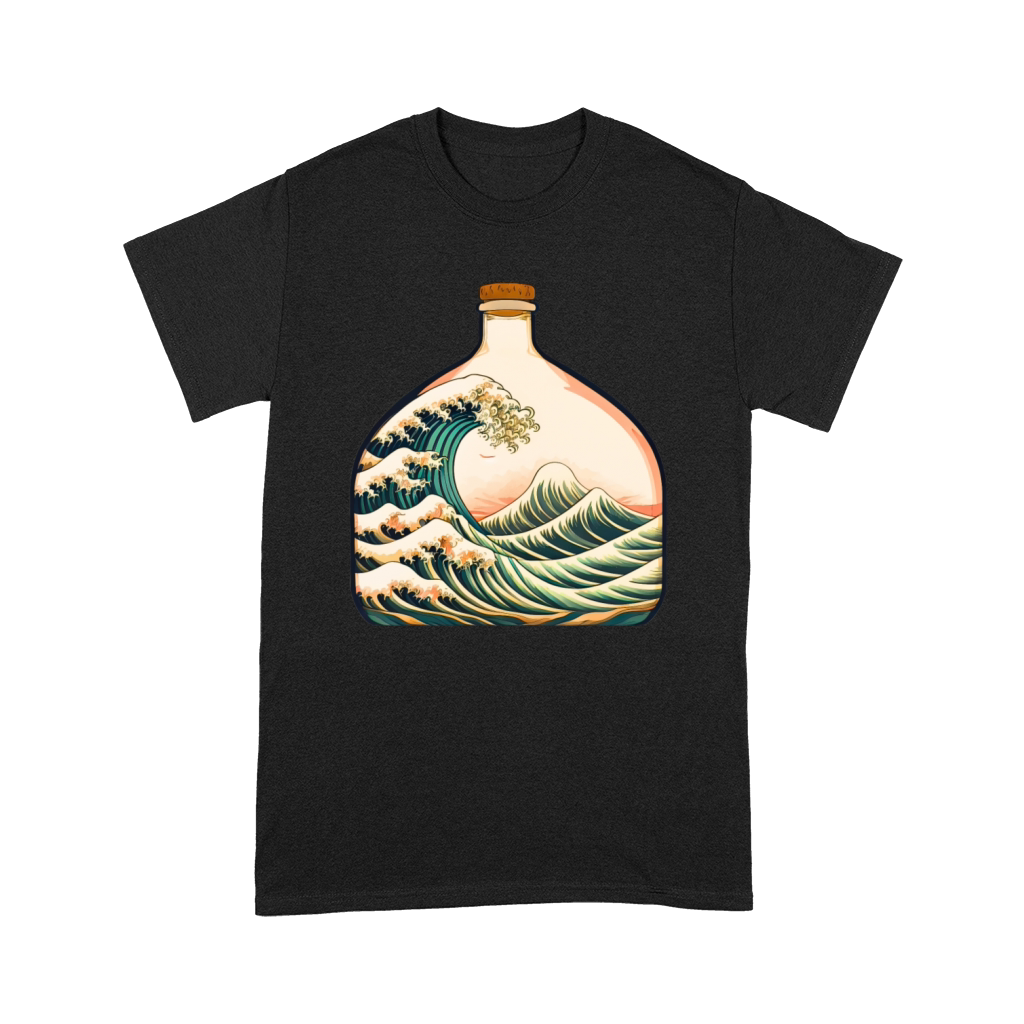 The Great Wave off Kanagawa in bottle Premium T-shirt