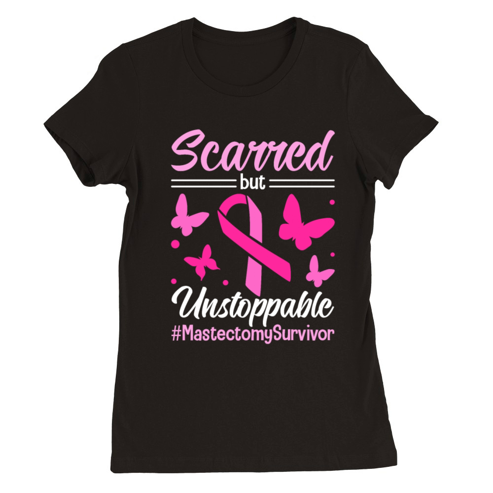 Mastectomy Cancer Survivor Empowerment Design for Premium Womens Crewneck T-shirt