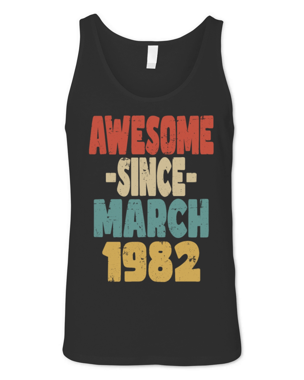 Awesome March 1982 Unisex Jersey Tank