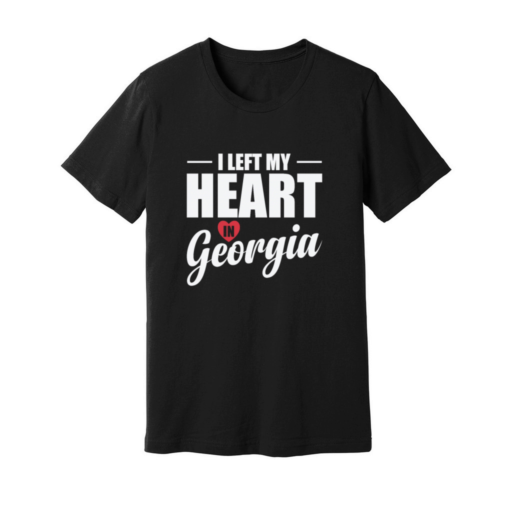 Georgia I Left my Heart in Georgia USA America Unisex Jersey Tee