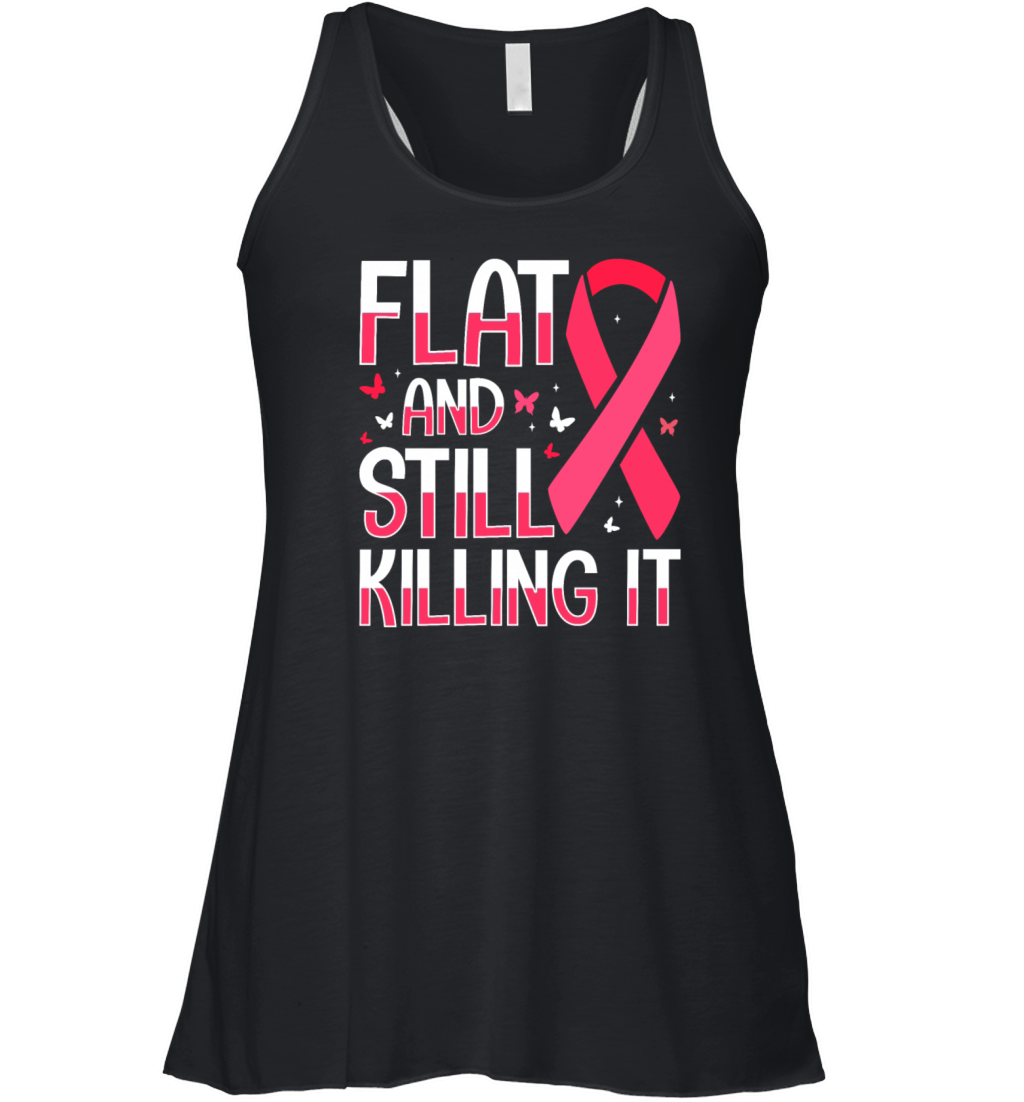 Mastectomy Cancer Survivor Inspiring Design Emblem Women's Flowy Tank Top