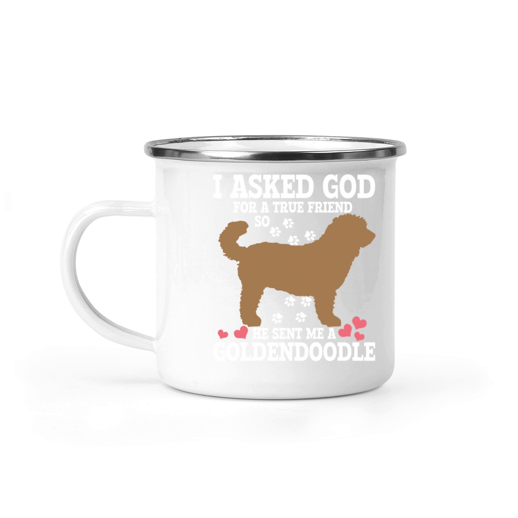Goldendoodle Dog Christian Funny Gift Camping Mug
