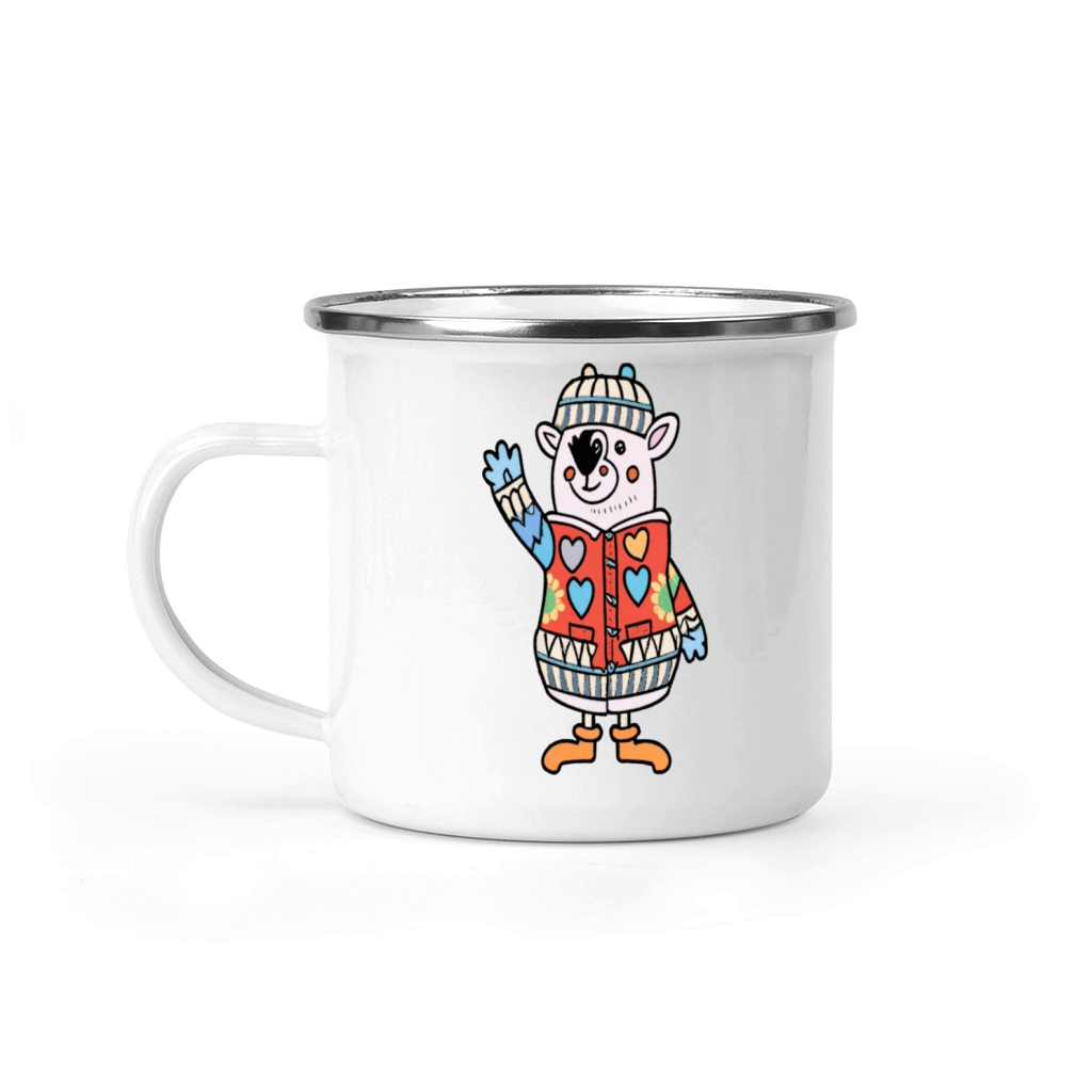 Joyful Jingles Hearths Warming Sweater Camping Mug