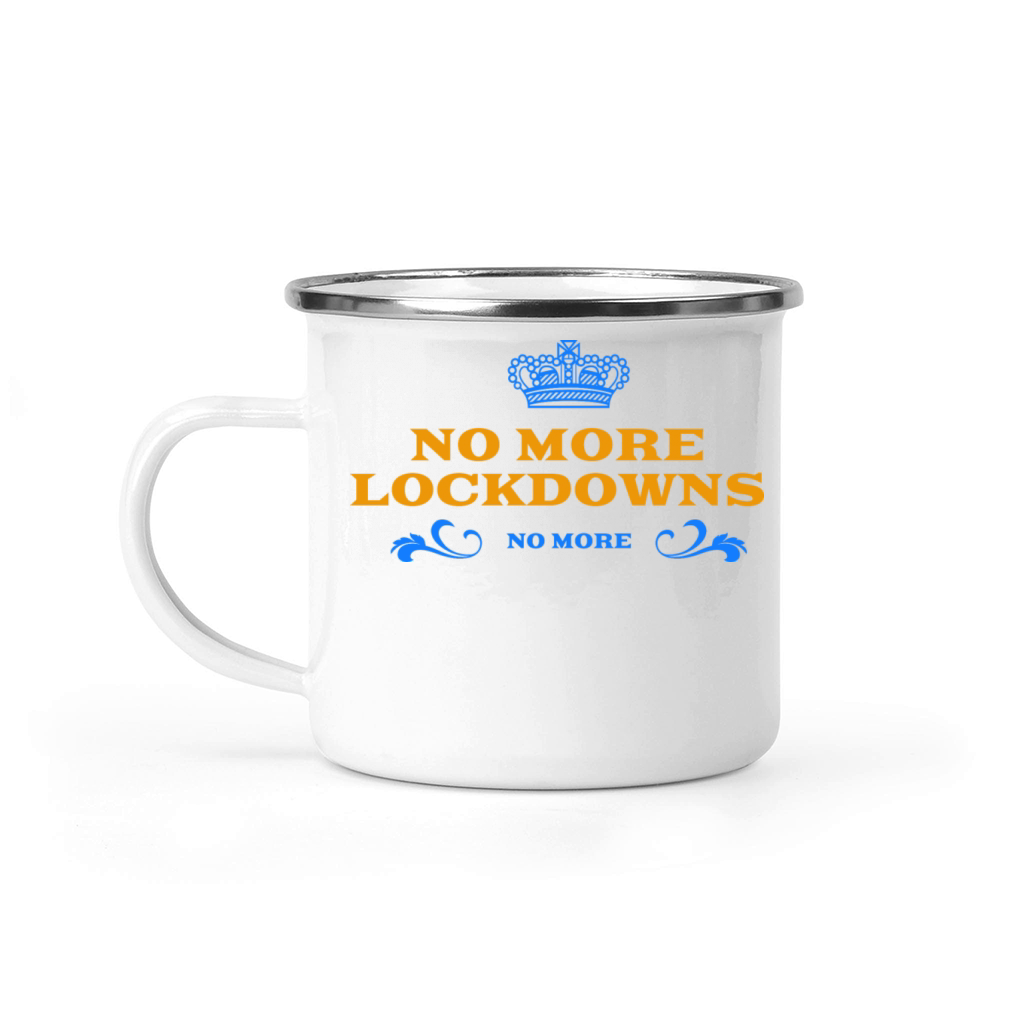 no more lockdowns no lockdown Camping Mug