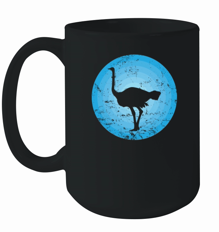 Bird Ostrich fast large Bird Ceramic Mug