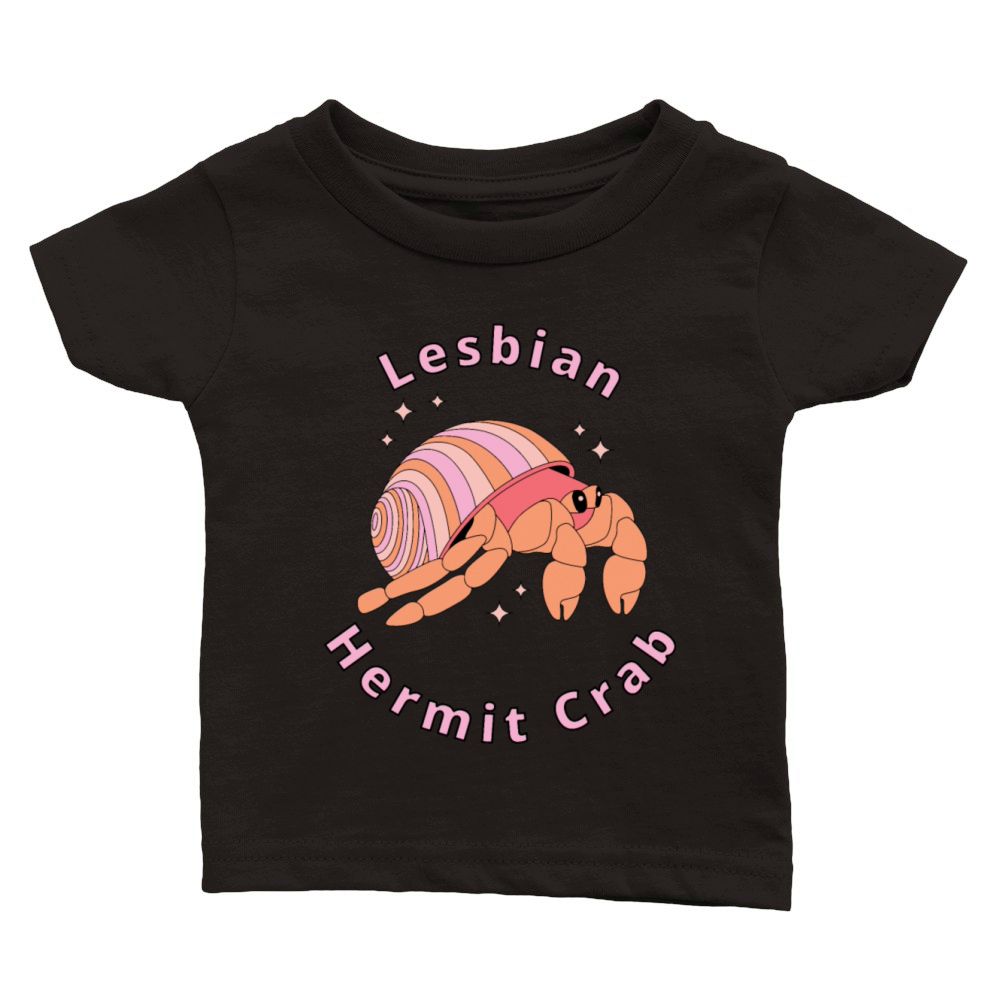 Lesbian Hermit Crab Classic Baby Crewneck T-shirt
