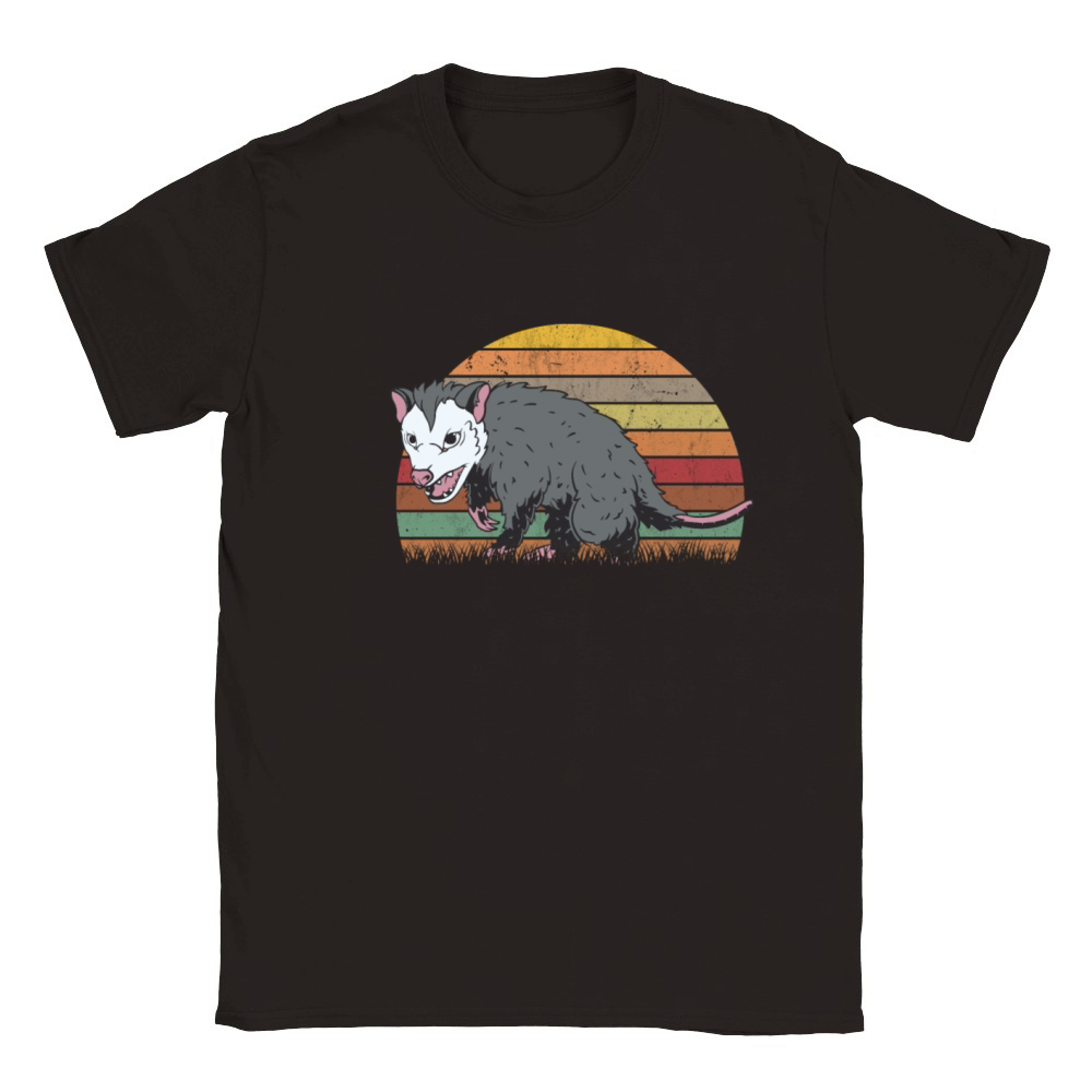 Opossum Retro Possum Vintage Classic Kids Crewneck T-shirt