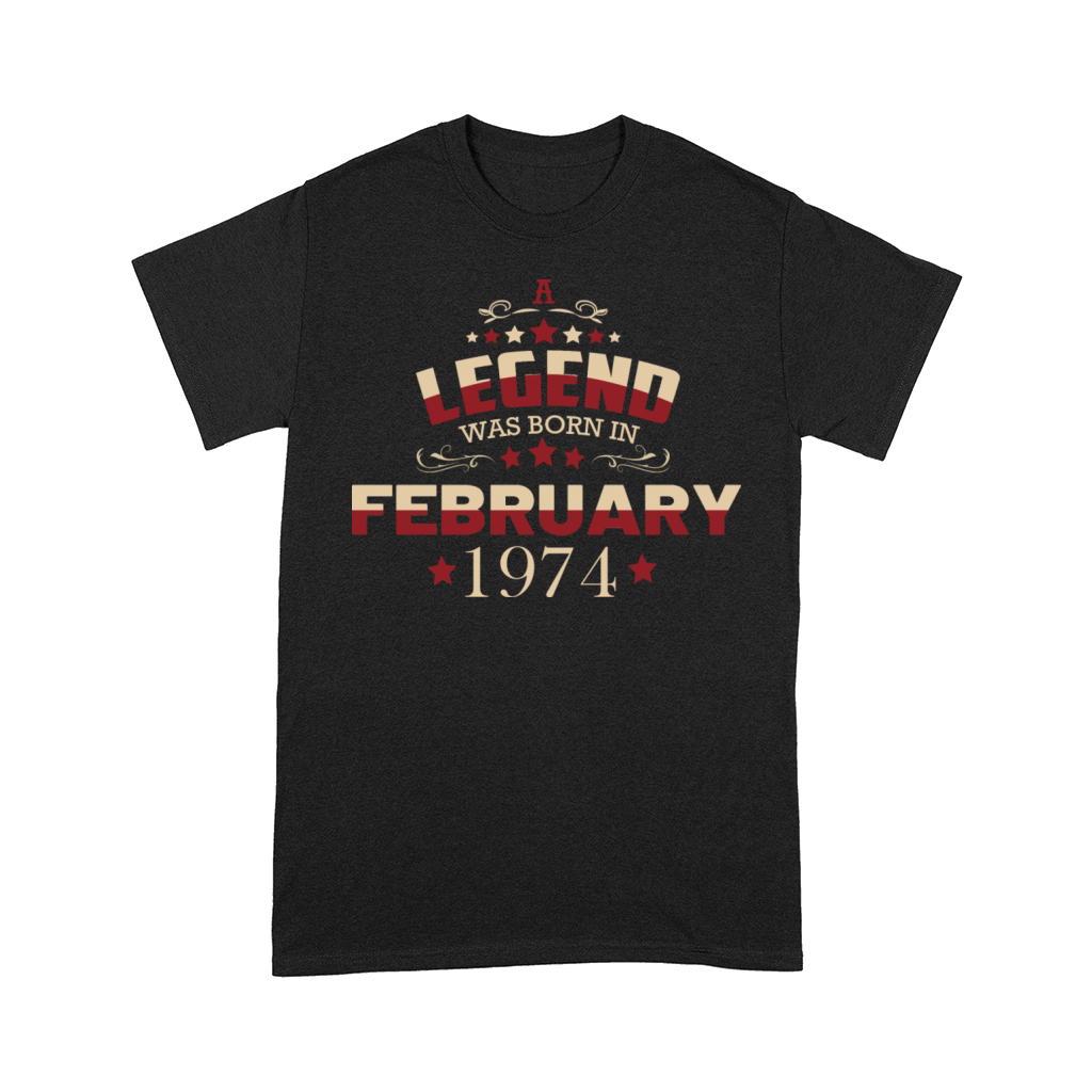 February 1974 Birthday Vintage Comfort T-shirt