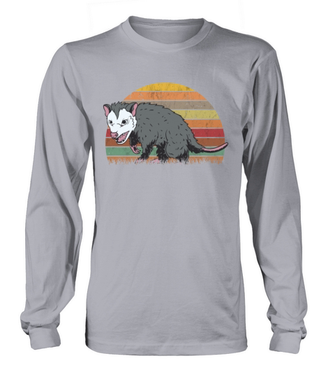 Opossum Retro Possum Vintage Long sleeved Unisex