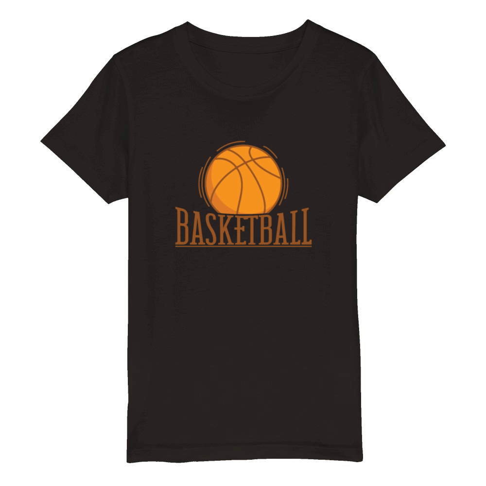 Basketball Fans America USA Ball Sports Organic Kids Crewneck T-shirt
