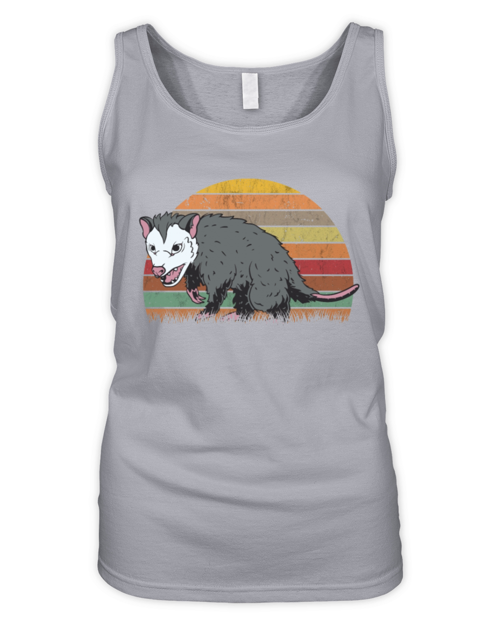 Opossum Retro Possum Vintage Organic Women's Tank Top