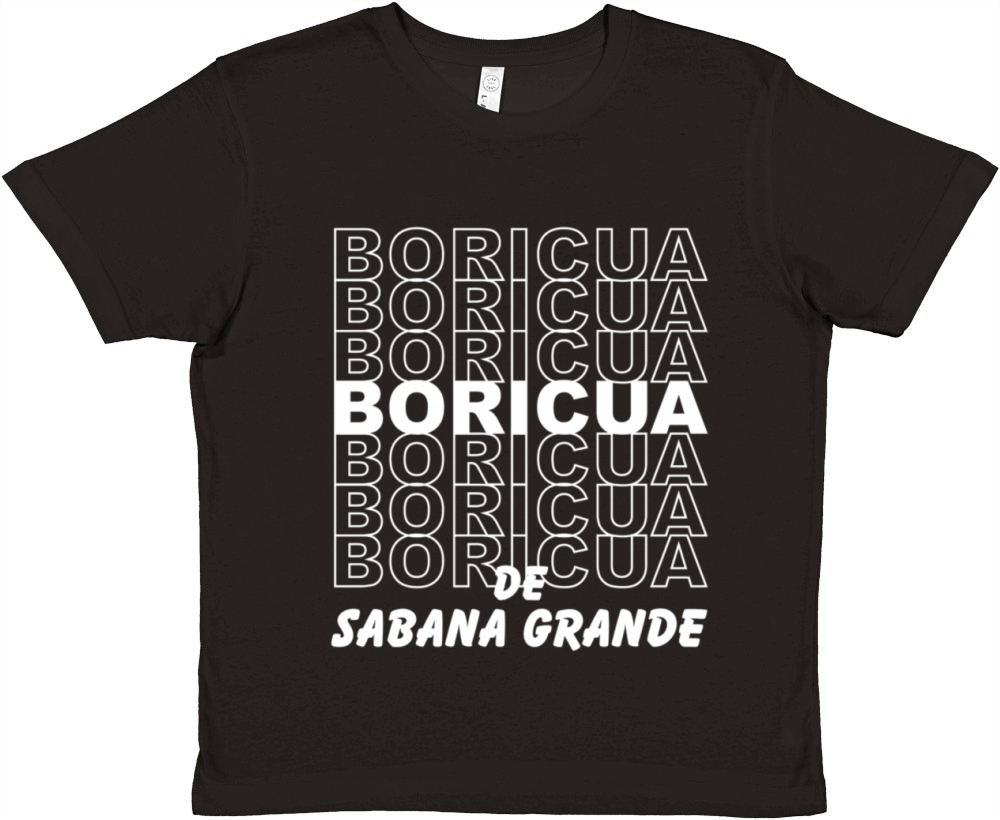 Boricua De Sabana Grande Puerto Rico Premium Kids Crewneck T-shirt