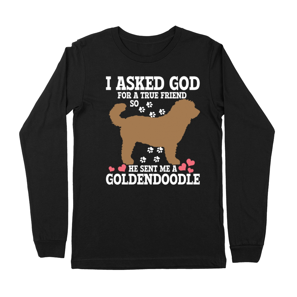 Goldendoodle Dog Christian Funny Gift Premium Long Sleeve
