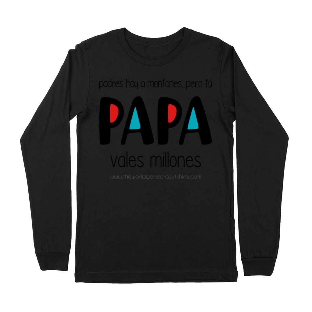 Papa vales millones Premium Long Sleeve
