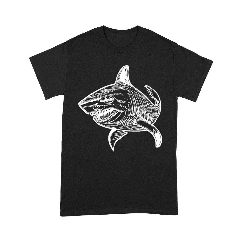 Large Vintage Deep-sea Shark With Sharp Teeth Premium T-shirt