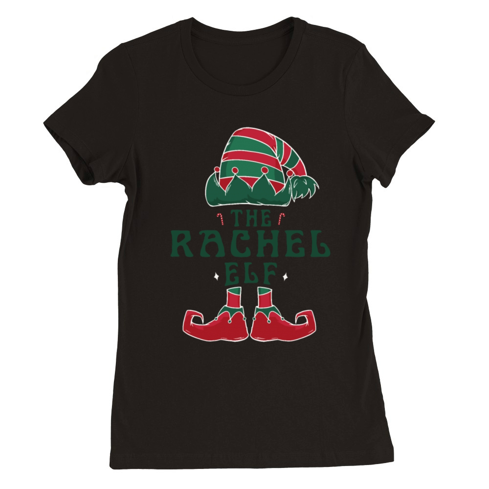 Rachel Elf Personalized Name Christmas Family Premium Womens Crewneck T-shirt