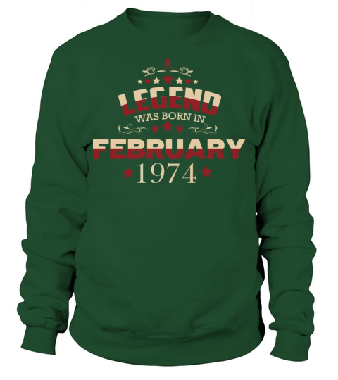 February 1974 Birthday Vintage Sweatshirt Unisex