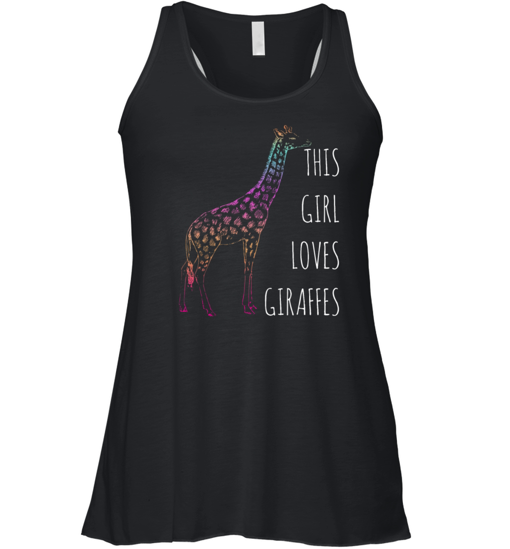 Giraffe Animal Girl Gift Women's Flowy Tank Top
