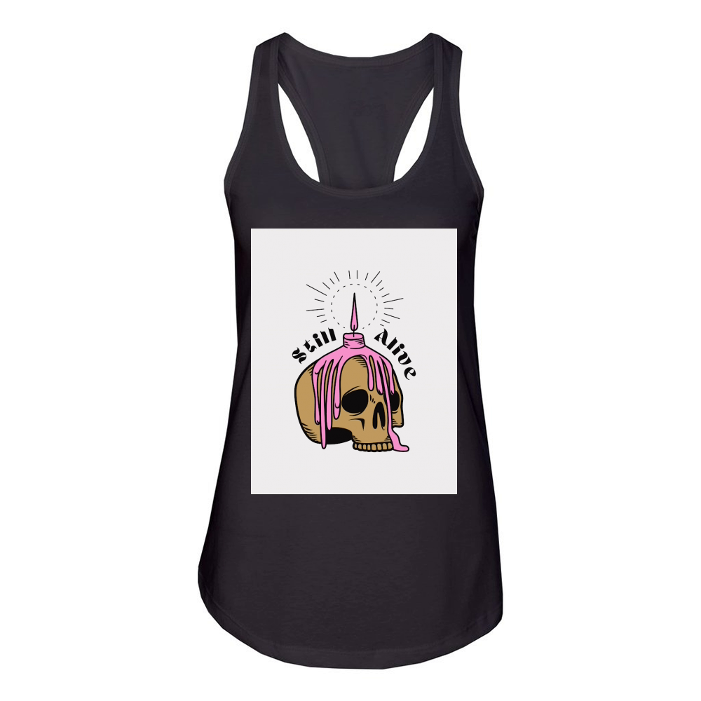 Pink ... Still Alive Women's Racerback Tank
