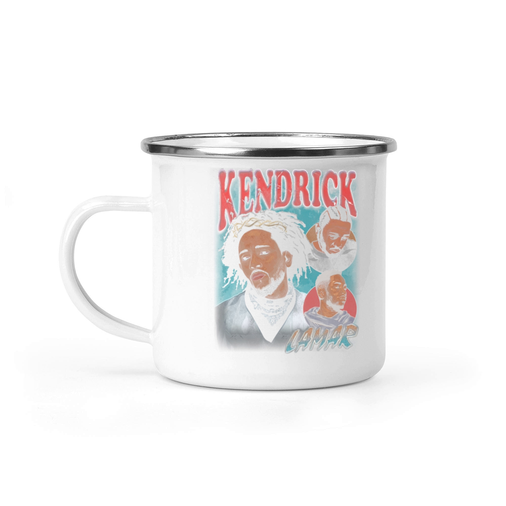 Vintage 90s Bootleg Design Camping Mug