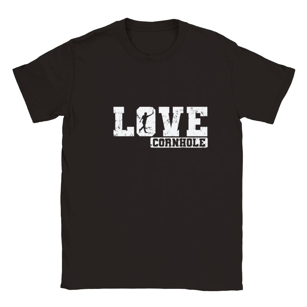 Love Cornhole Game Hobby Classic Kids Crewneck T-shirt