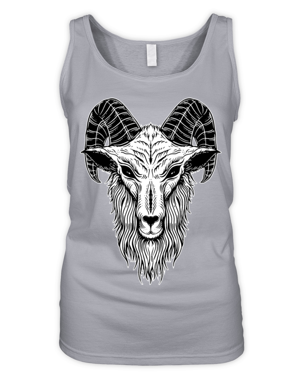 Baphomet Goat Devil Head Organic Women's Tank Top