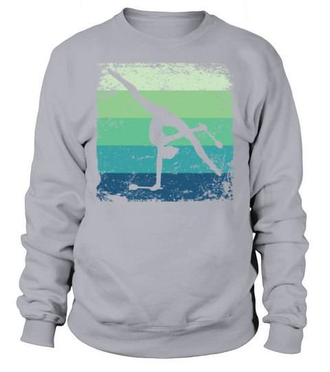 Gymnast Clubs Retro Rhythmic Gymnastics Sweatshirt Unisex