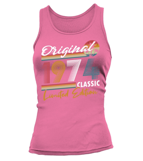 50th birthday vintage 1974 original 1974 Tank top Woman