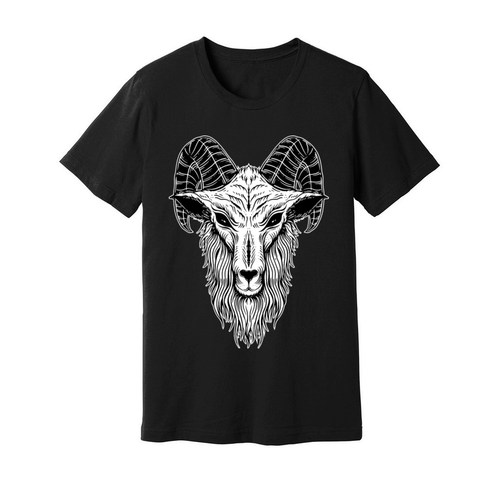Baphomet Goat Devil Head Unisex Jersey Tee