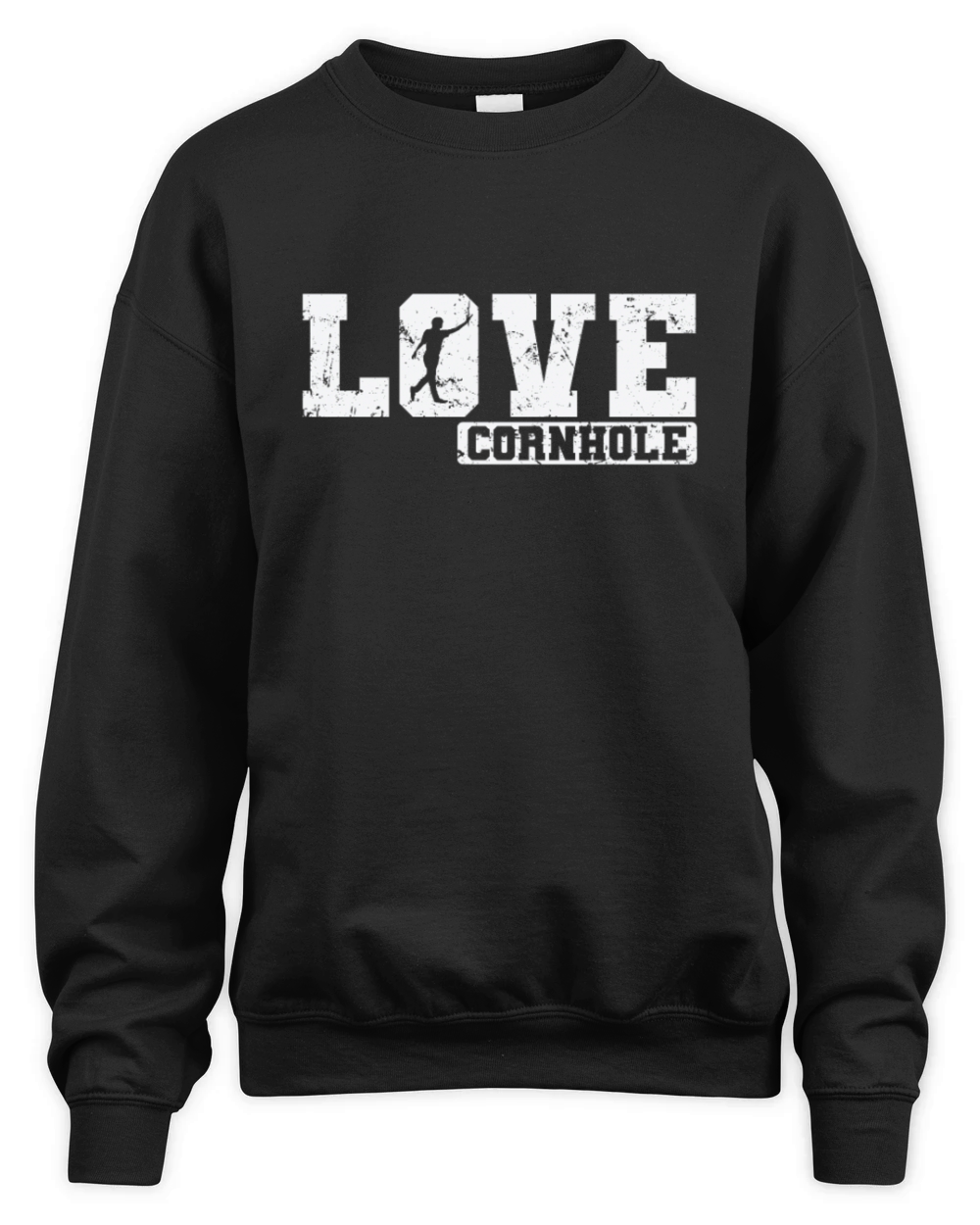 Love Cornhole Game Hobby Unisex Premium Crewneck Sweatshirt