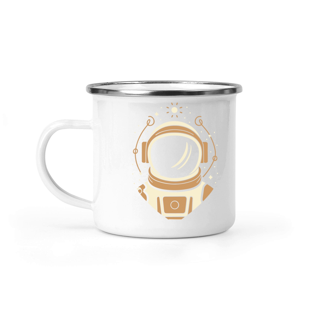 Astronaut In Space Vector Design 2 Colors Camping Mug