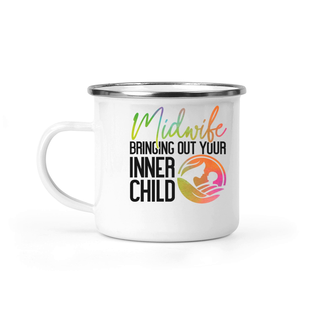 Nurse Midwife Birth Worker Pun Camping Mug