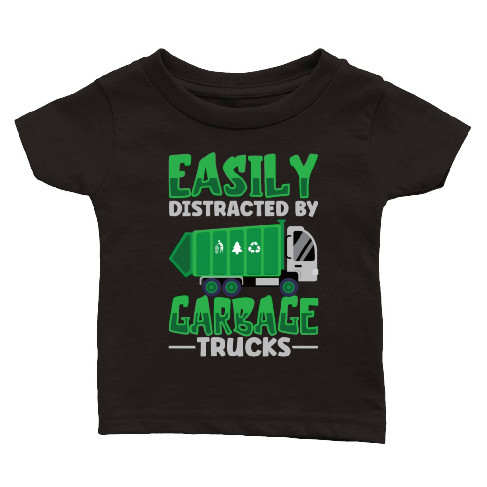 Garbage Trucks Recycling Garbage Truck Driver Classic Baby Crewneck T-shirt