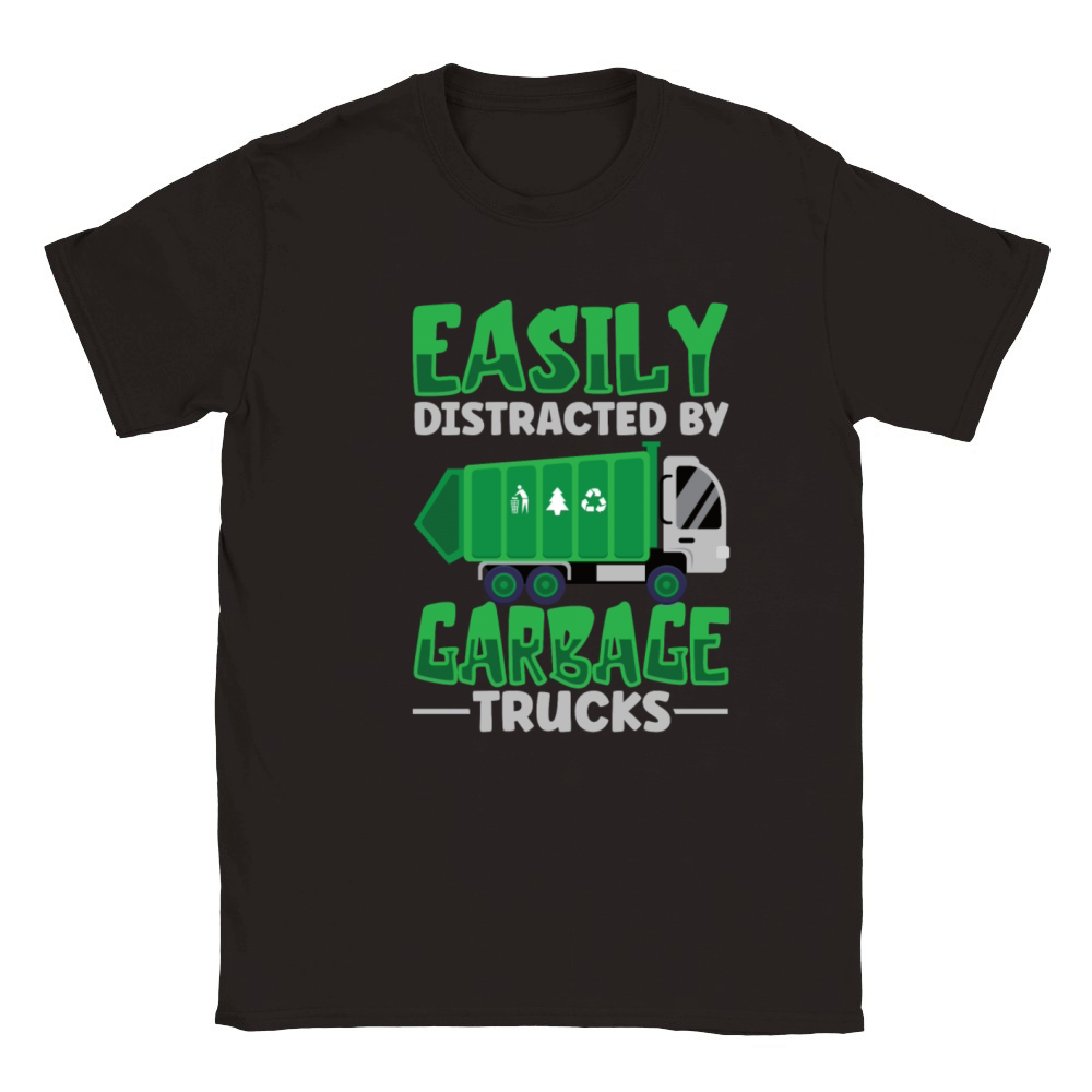 Garbage Trucks Recycling Garbage Truck Driver Classic Kids Crewneck T-shirt