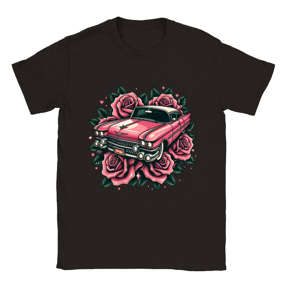 Pink cadillac Classic Kids Crewneck T-shirt
