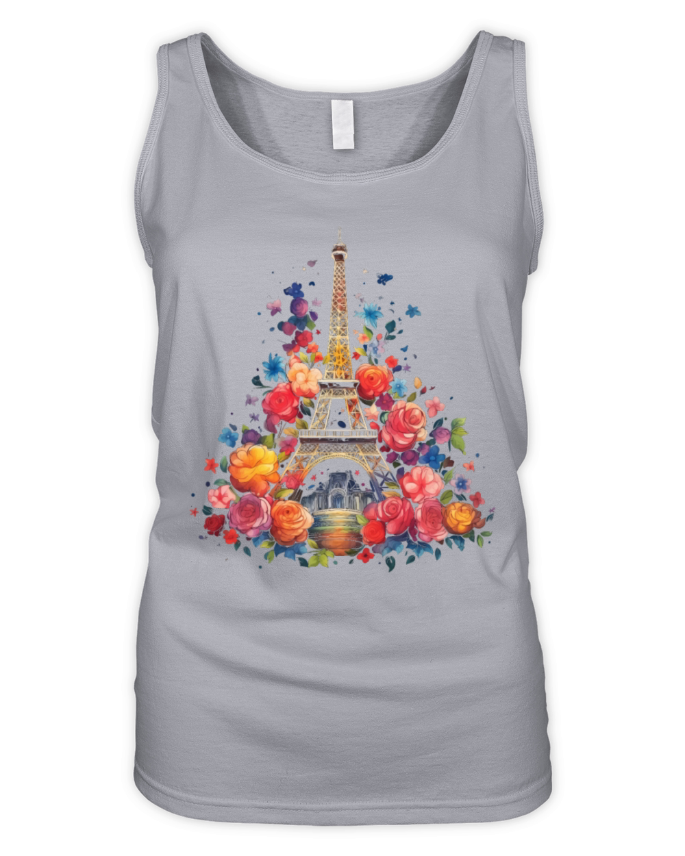 Paris France Eiffel Tower Souvenir Organic Women's Tank Top