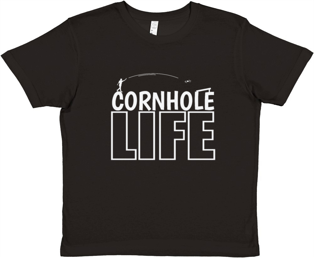 Cornhole Life Game Free Time Hobby Premium Kids Crewneck T-shirt