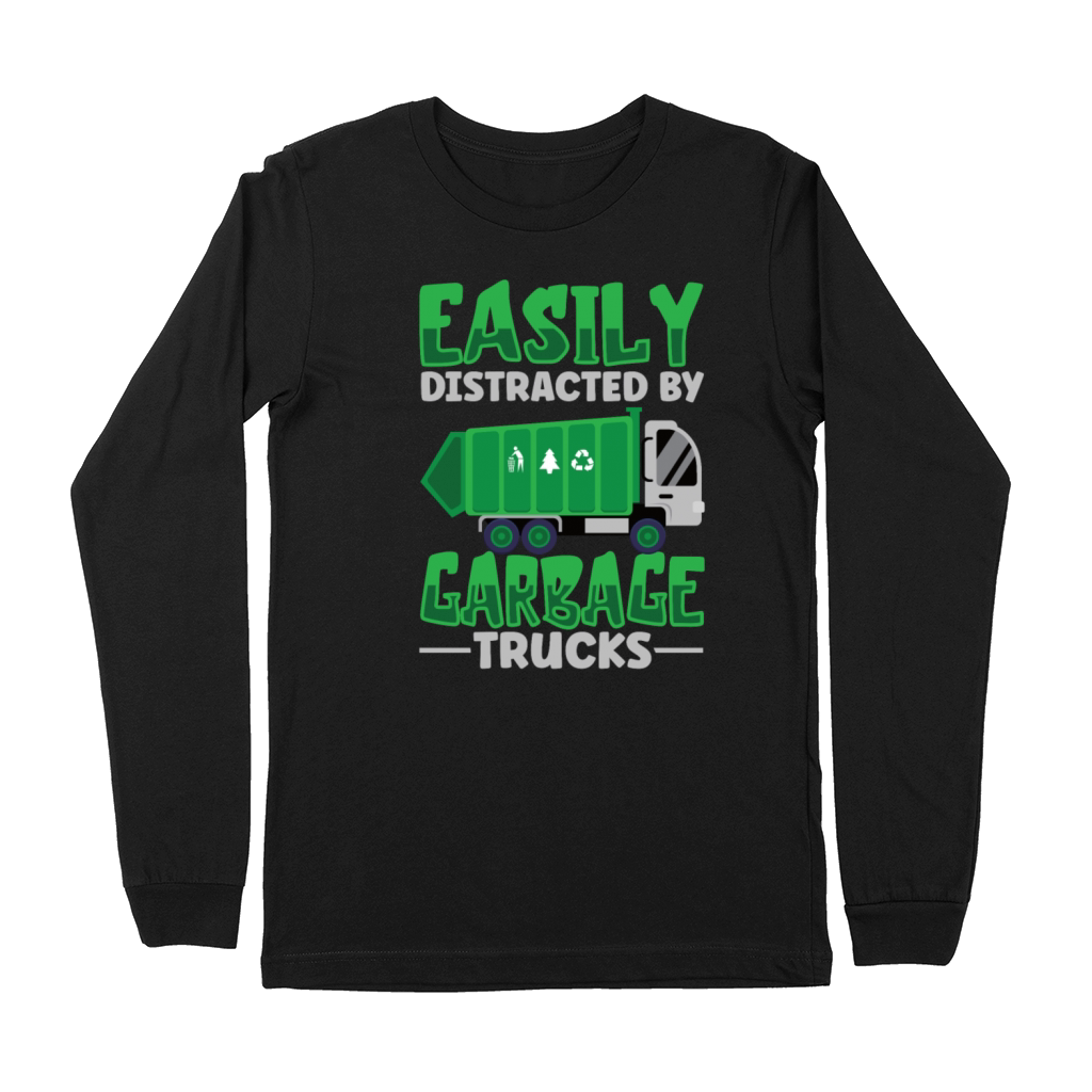 Garbage Trucks Recycling Garbage Truck Driver Premium Long Sleeve