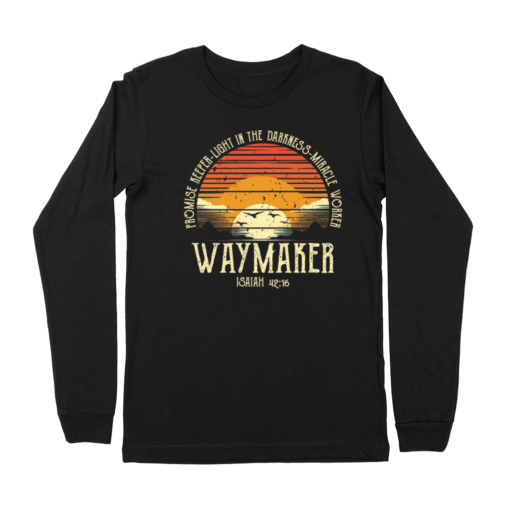 Waymaker Promise Keeper Miracle Worker Premium Long Sleeve