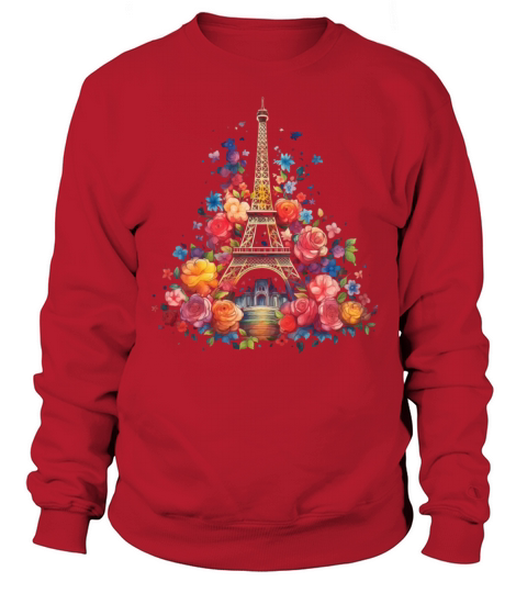 Paris France Eiffel Tower Souvenir Sweatshirt Unisex